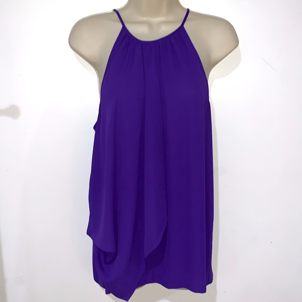 Vince Camuto High Neck Racerback Tank Top Blouse